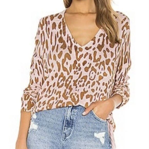 Show Me Your MuMu Sweaters - Show Me Your Mumu Cliffside Sweater In Pink Leopard Women’s Size XS Pullover
